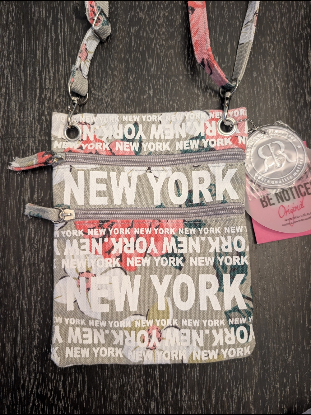 New York Floral Crossbody Bag